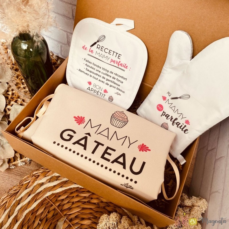 Jolis coffrets cadeau pour une mamy gâteau