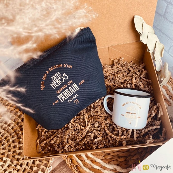 Coffret cadeau parrain héros