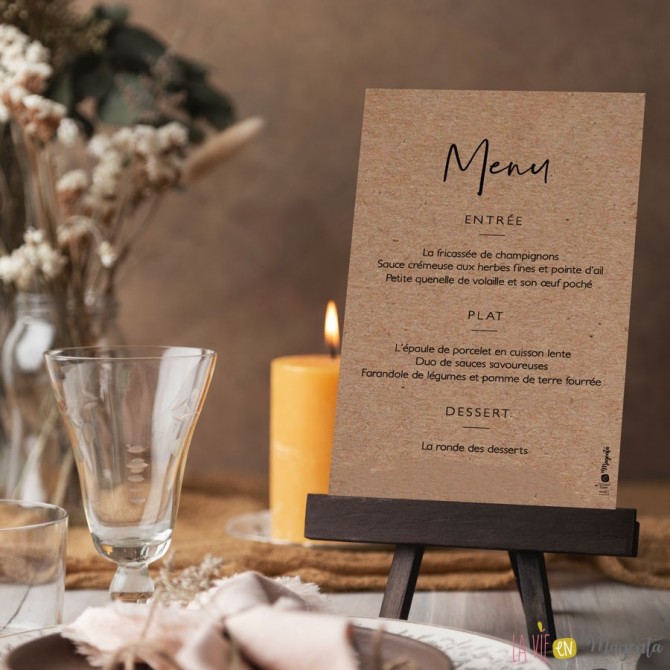 Menu - Arbre champêtre