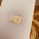 Faire-part tige florale blanc