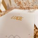 Faire-part tige florale blanc