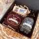 Petit coffret noir grand-père bière