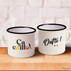 Mug émaillé - ça caille