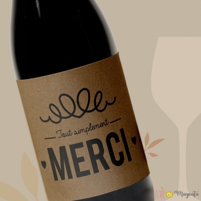 Bouchon de vin : Merci pour tout!