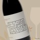 Etiquette de vin Nous allons nous marier-labyrinthe