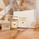 Coffret luxe bougie diffuseur - marraine en or