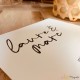 Faire-part calligraphie