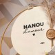 Cadre elipse nanou fleurs séchées