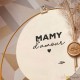 Cadre elipse mamy fleurs séchées