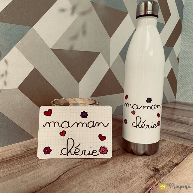Bouteille isotherme votre mot doux