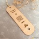 Marque-page en bois-merci super année 