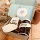 Coffret demande parrain - annonce grossesse - chaussette bébé