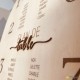 plan de table mariage bois - décoration de mariage personnalisée