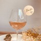 Marque-Place  bois - support verre