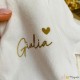 Pyjama naissance personnalisé prénom - ocre