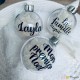 Boule de Noël fleurs séchées - mon premier noel