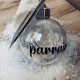 Boule de Noël fleurs séchées - Demande parrain
