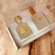 Coffret luxe bougie diffuseur - marraine en or