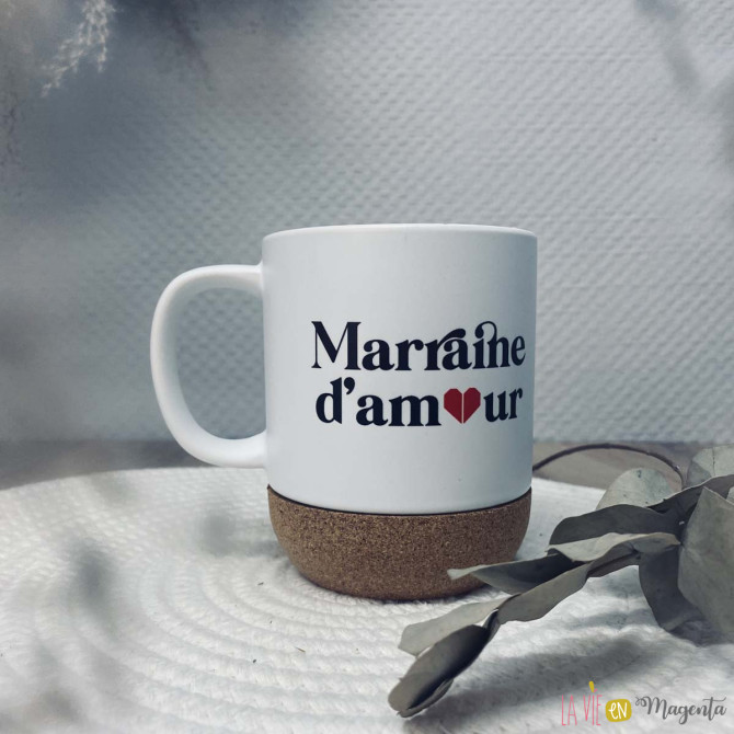 Mug liège - marraine d'amour