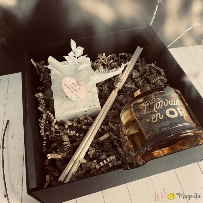 Coffret savon diffuseur - veux-tu être ma marraine