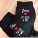 Chaussettes amour - Pile tu es à moi - face je suis à toi