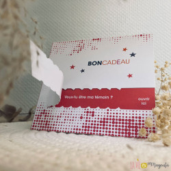 Bon cadeau-demande témoin femme
