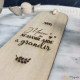 Marque-page en bois-merci aidé grandir