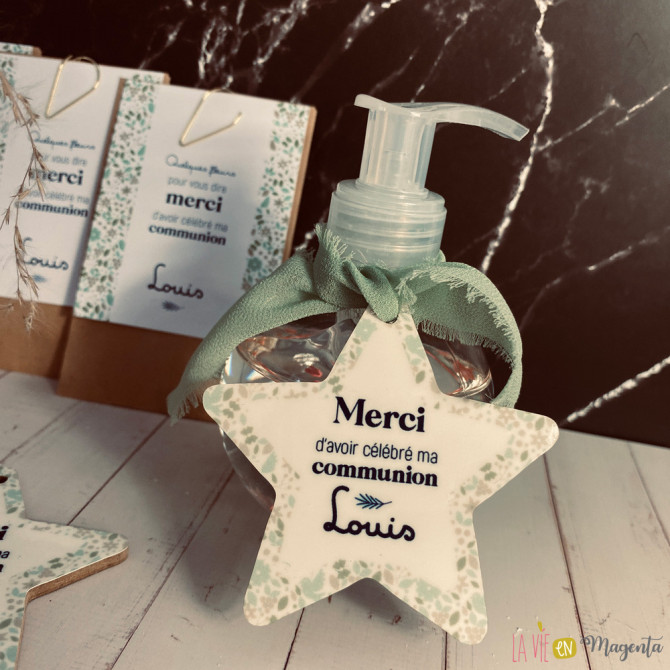 Souvenir communion - Pompe à savon