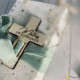 Souvenir communion - Savon croix bois