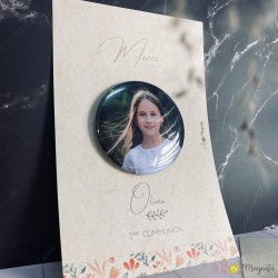 Souvenir communion Carte avec Magnet Photo