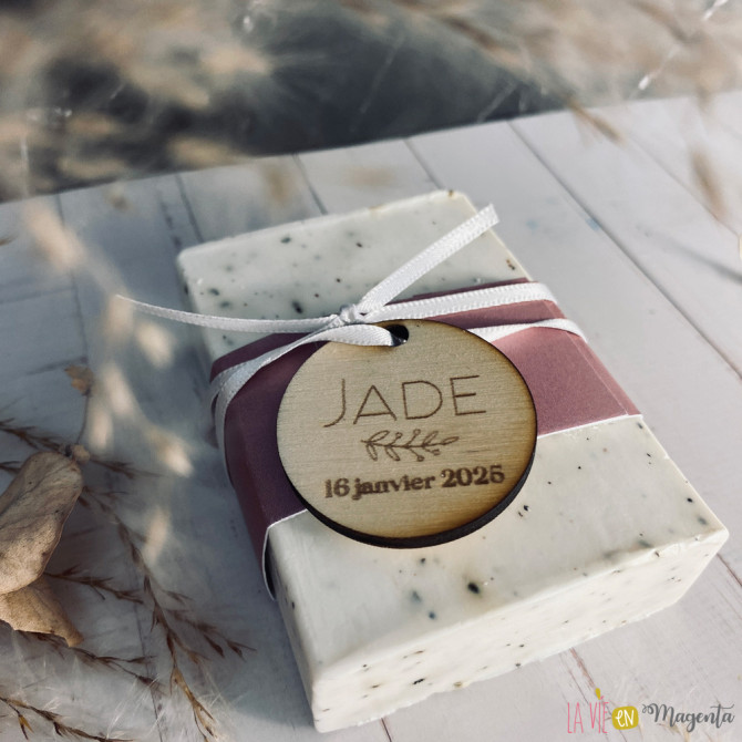 Souvenir baptême - Savon solide personnalisé