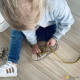 Jeu en bois - Chaussure à lacer - Montessori 