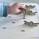 Jeu en bois - memory libellules