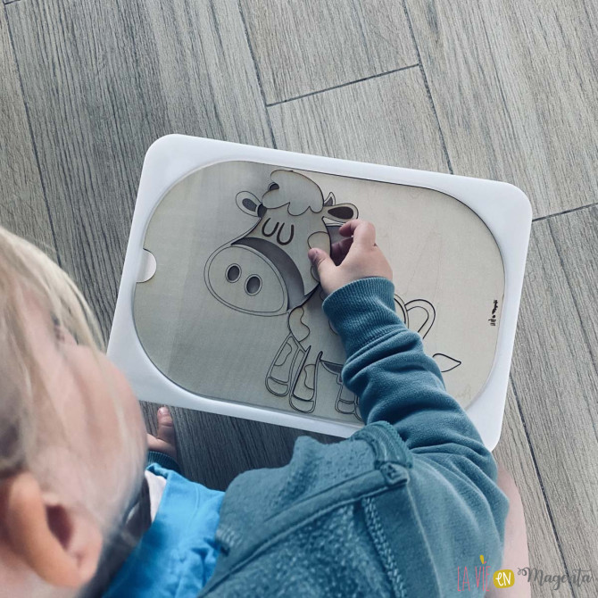 Jeu en bois - Vache Puzzle