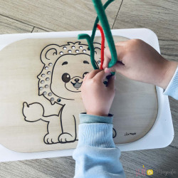 Jeu en bois - Montessori- Trofast - fleur 