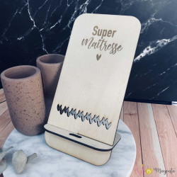 support gsm en bois super maitresse
