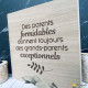 Cadre Parents formidables, grand-parents exceptionnels
