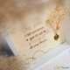 Cadre cadeau pour amie – Citation gravée bois & fleurs séchées