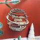 Boule de Noël Spirale en bois - grands-parents