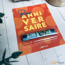 Carte billet-Bon anniversaire