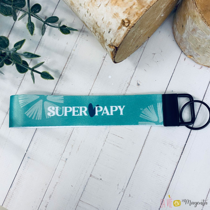 Porte-clés lanière - meilleur papa