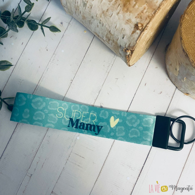 Porte-clés lanière - Super mamy