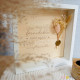 Cadre nanou – Plaquette en bois gravée & fleurs séchées – Cadeau grand-mère