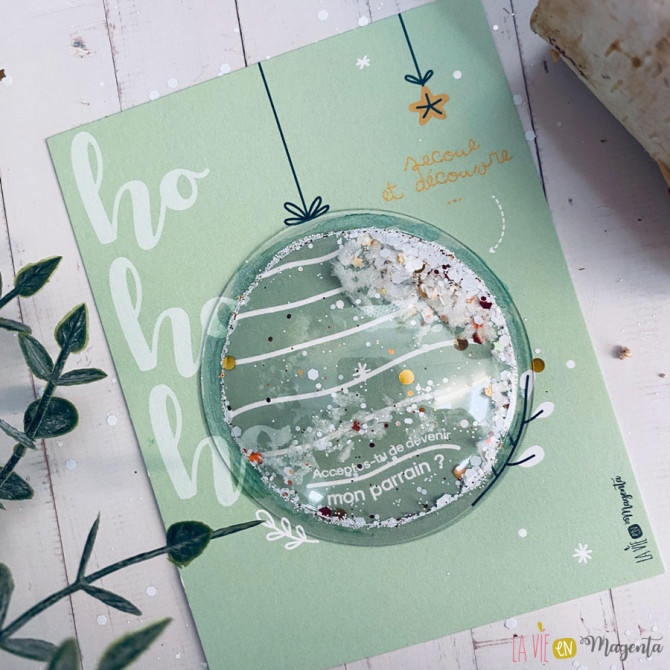 Carte à secouer – Demande de parrain