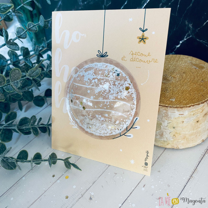 Carte à secouer – tu vas être grand-mère