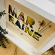Cadre photo pour marraine – gravé bois