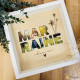 Cadre photo pour marraine – gravé bois