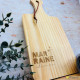 Planche apéro en bois gravée – Cadeau Marraine d'amour