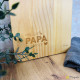 Planche apéro en bois gravée – Meilleur papa
