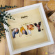 Cadre photo personnalisé Papa - papy depuis [année] – Cadeau souvenir